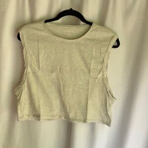 American Eagle Outfitters grey Sleeveless Muscle Tee